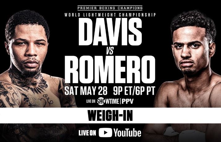 Gervonta Tank Davis Vs Rolando Rolly Romero Fight Live Stream Weigh