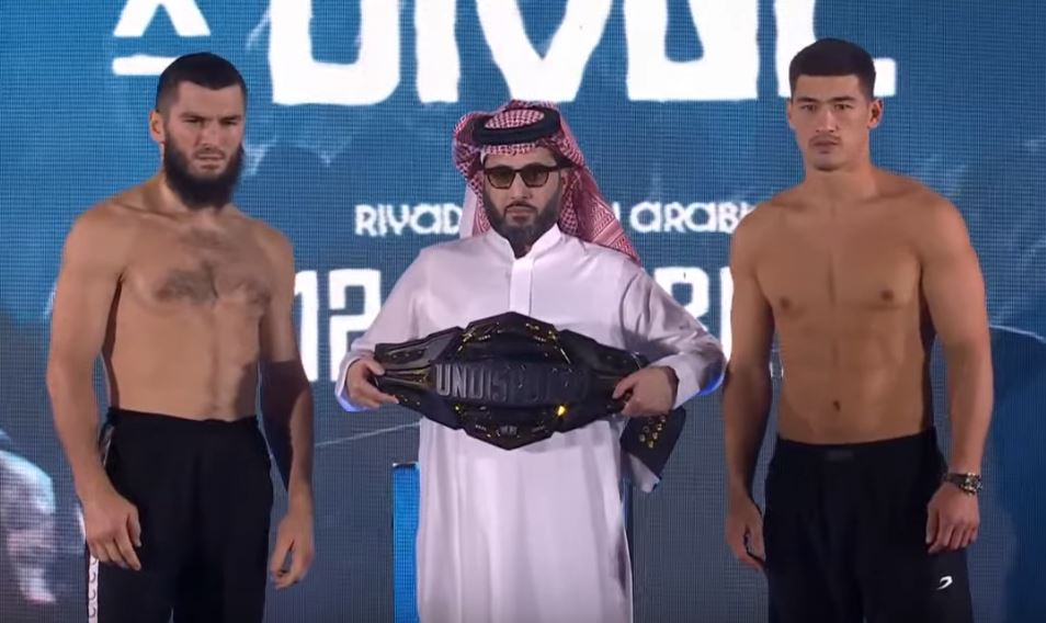 Artur Beterbiev and Dmitry Bivol Weigh in Photo October 11 2024