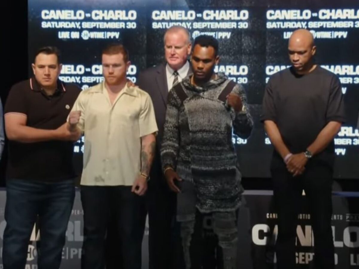 Canelo Alvarez vs Jermell Charlo • Final Press Conference & Face off video  