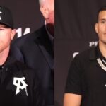 Canelo Alvarez and David Benavidez