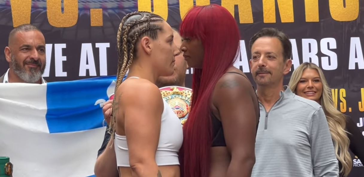 Claressa Shields vs Vanessa Joanisse heavyweight fight weigh in