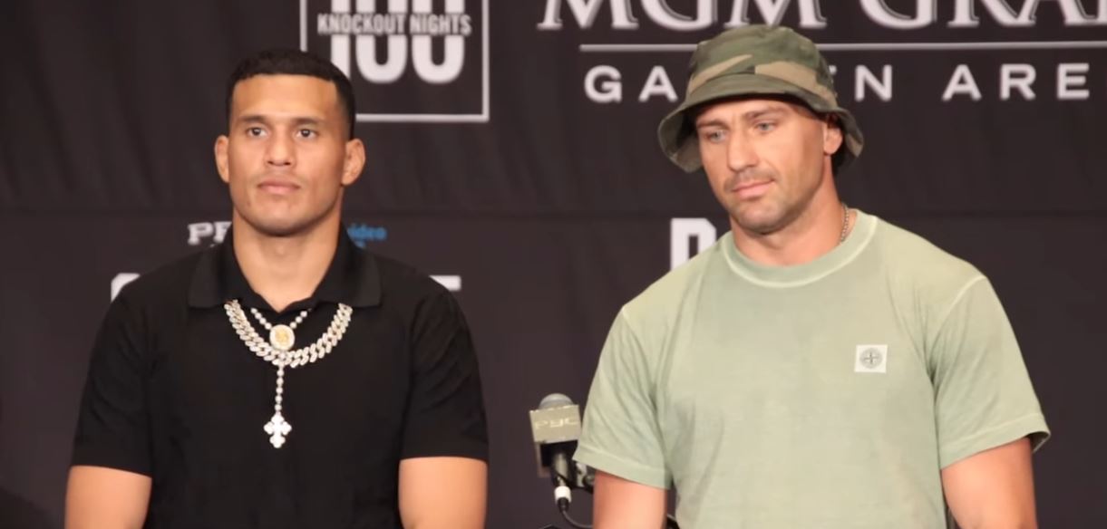 David Benavidez and Oleksandr Gvozdyk at Fight Press Conference