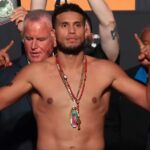 David Benavidez weigh in for Morrell Fight on PBC Prime Video