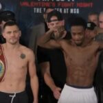 Denys Berinchyk and Keyshawn Davis fight weigh in