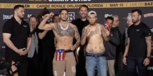 Edgar Berlanga vs. Jonathan Gonzalez-Ortiz fight weigh in march 2025