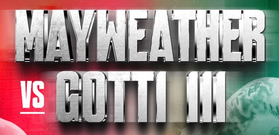 Floyd Mayweather vs John Gotti III Mexico 2024 banner