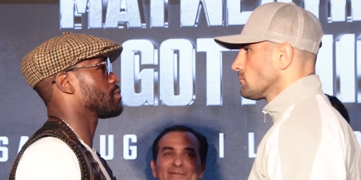 Floyd Mayweather and John Gotti III face to face in New York