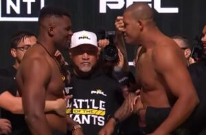 Francis Ngannou vs. Renan Ferreira PFL Weigh in