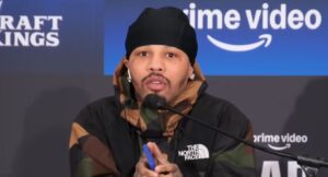 Gervonta Davis wearing a black wave cap