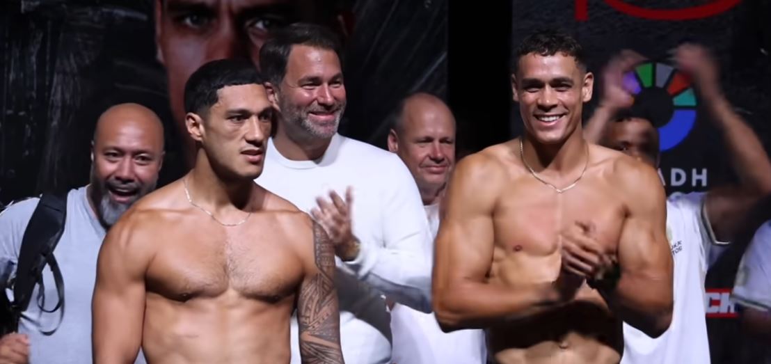 Jai Opetaia vs David Nyika weigh in January 7 2025