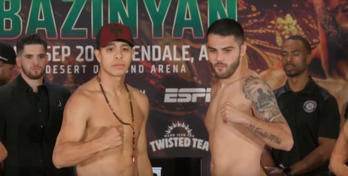 Jaime Munguia and Erik Bazinyan Fight Weigh in