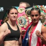 Katie Taylor vs Amanda Serrano rematch weigh in 2024