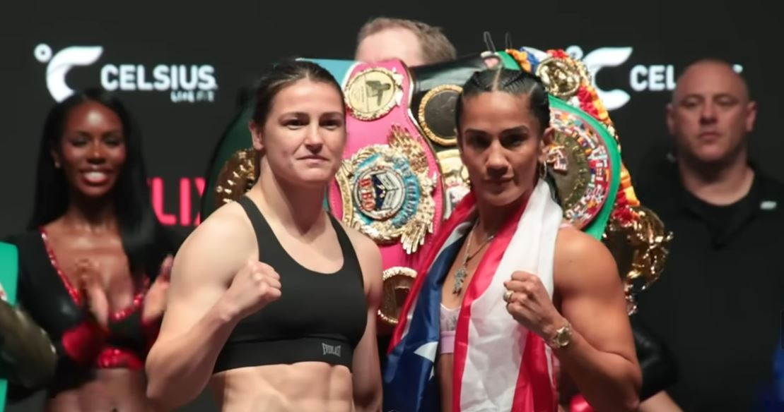 Katie Taylor vs Amanda Serrano rematch weigh in 2024