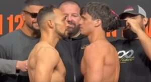 Keith Thurman and Brock Jarvis face to face