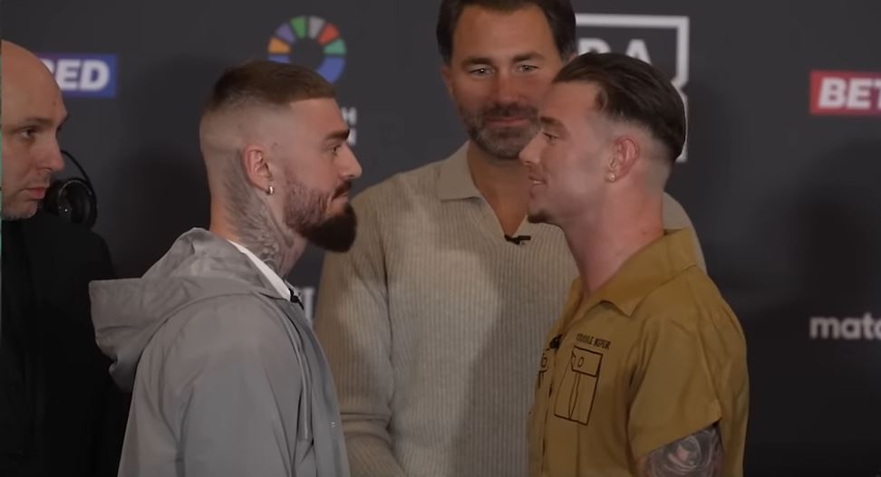 Lewis Crocker and Paddy Donovan face to face