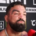 Mike Perry speaks to media for his boxing match with Jake Paul