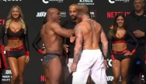 Mike Tyson slaps Jake Paul at weigh-in