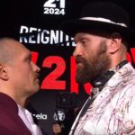 Oleksandr Usyk and Tyson Fury face to face at final persser