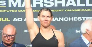 Boxer PFL Savannah Marshall weighs in for her bout