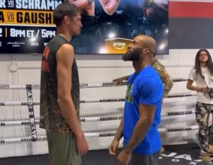 Sebastian Fundora vs. Chordale Booker PBC face off