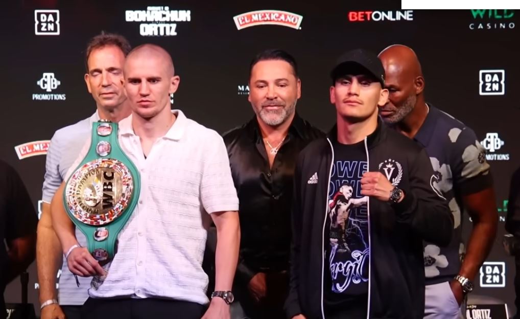 Serhii Bohachuk vs Vergil Ortiz Jr press conference photo