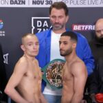 Sunny Edwards and Galal Yafai fight weigh in