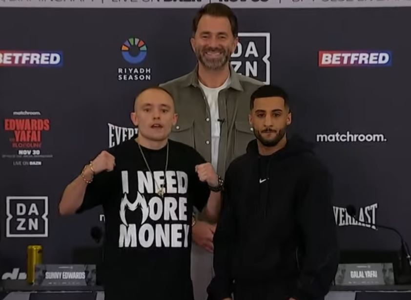 Sunny Edwards vs Galal Yafai Press conference photo