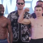 Terence Crawford vs Israil Madrimov weigh in photo from August 3 2024