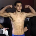 Young Canadian boxer Steven Butler weigh in