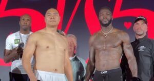 Zhang vs Wilder weigh in for June 1 fight in Saudi Arabia