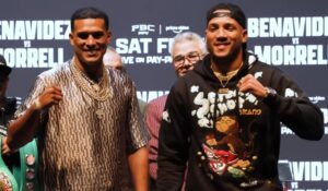 david benavidez vs david morrell PBC on Prime Press conference