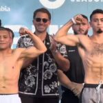 Isaac Pitbull Cruz an Jose Rayo Valenzuela weigh in