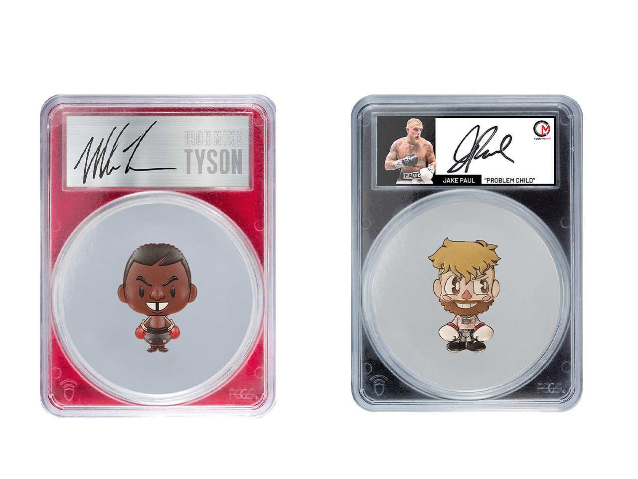 Mike Tyson vs Jake Paul Chibi Coins